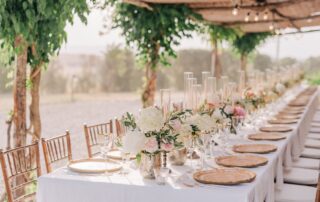 Wedding reception; wedding table