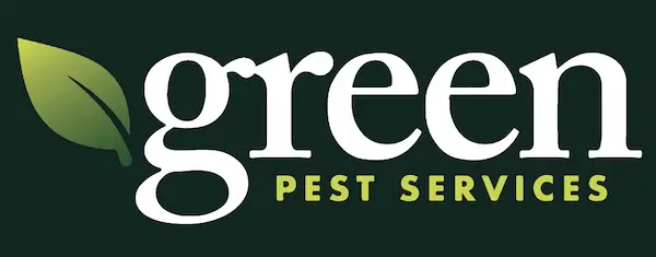 Green Pest Services logo for dark background