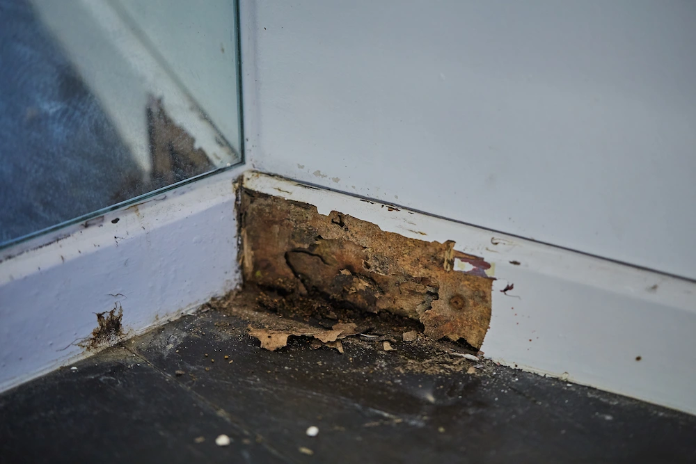 termite-damaged wood