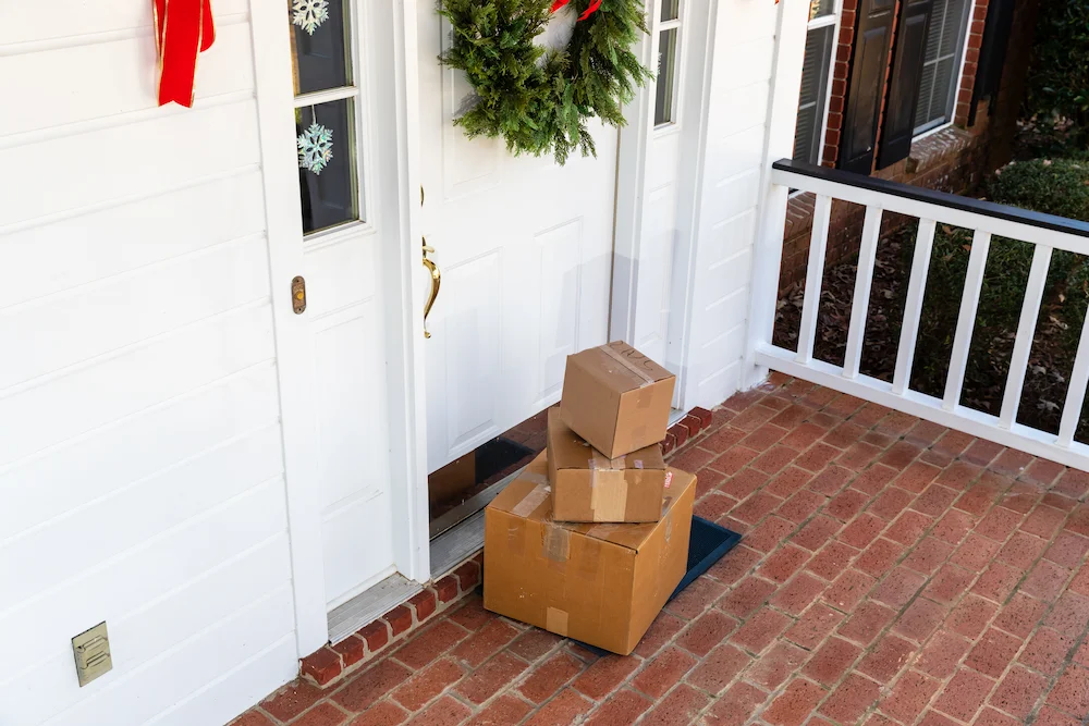 packages on doorstep
