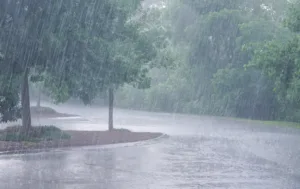 heavy rain